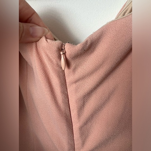 NBD x REVOLVE Blush Pink Coral Off Shoulder Short Sleeve Romper Medium - Picture 7 of 7